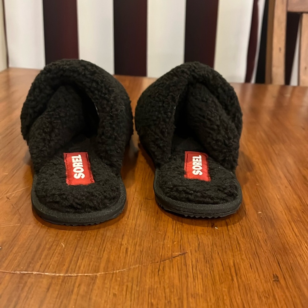 Sorel Mail Run House Slipper Shoes Sandals new black Women’s Sizes - Picture 7 of 11